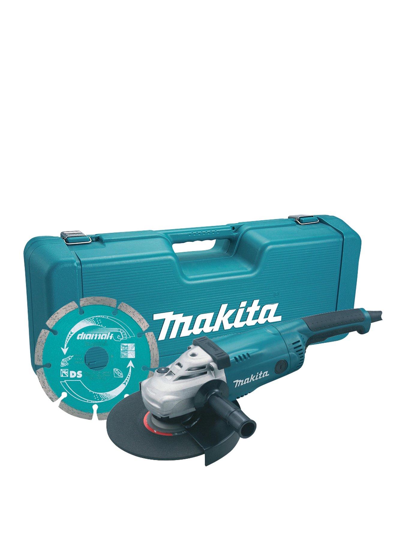 makita-230mm-angle-grinder-2000w-with-general-purpose-diamond-blade-amp-carry-casefront