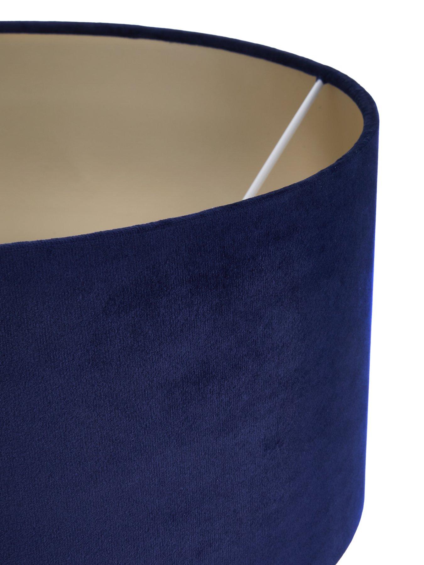 Image 5 of 5 of The Very Collection Tia Two Tiered Floor Lamp - Navy/Brass