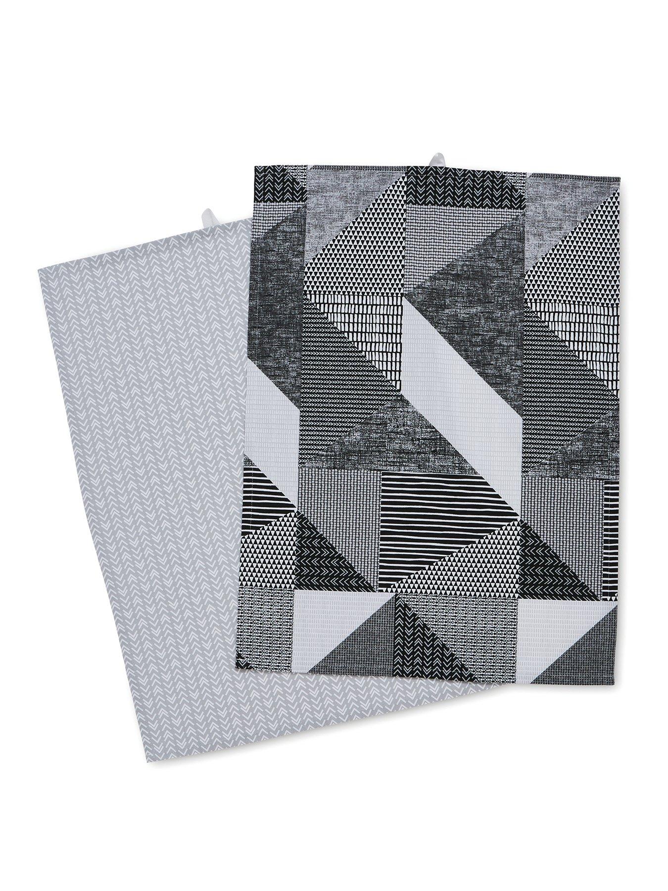 catherine-lansfield-larsson-geo-tea-towels-in-grey-ndash-set-of-2