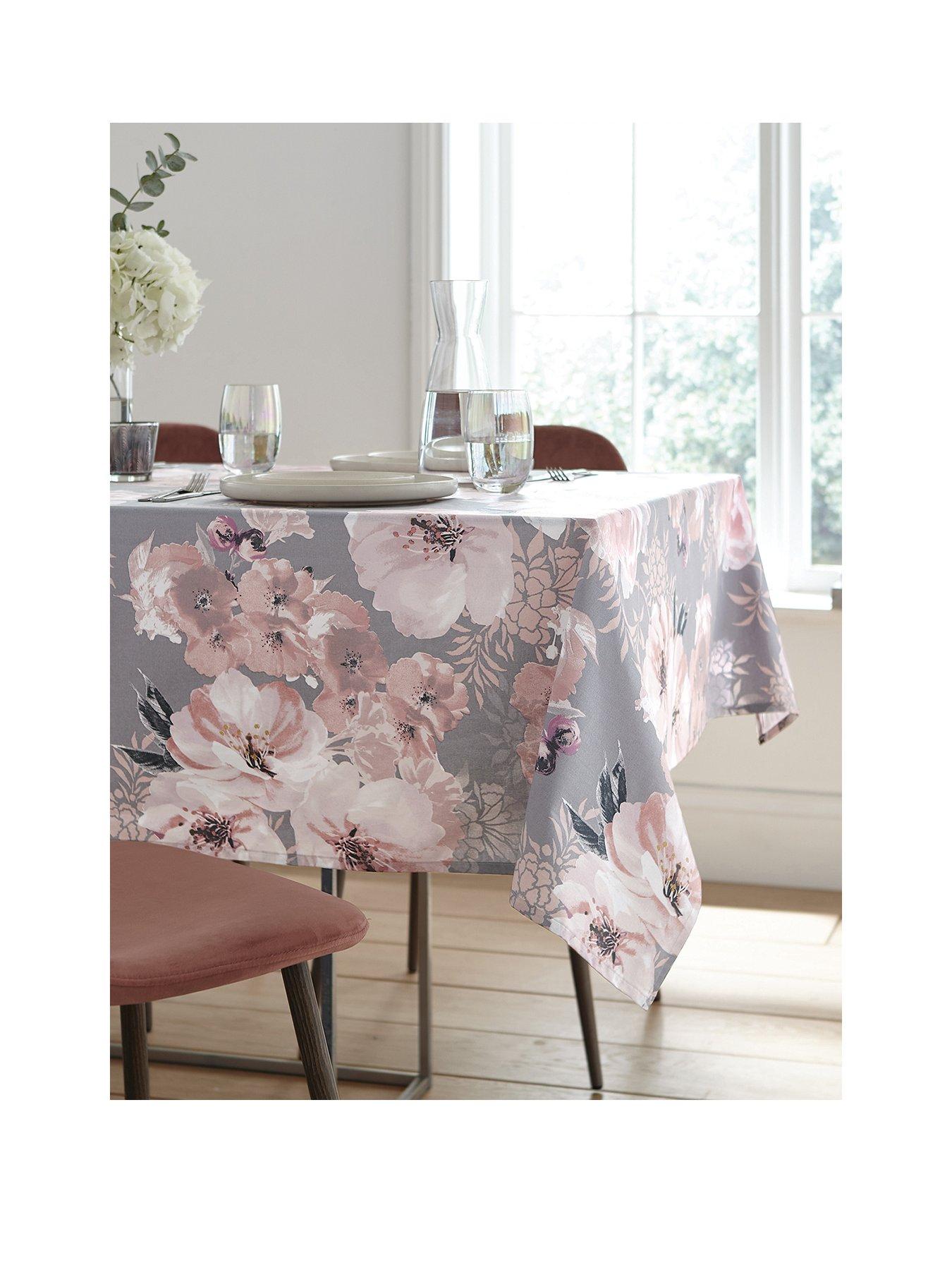 undefined Dramatic Floral Tablecloth