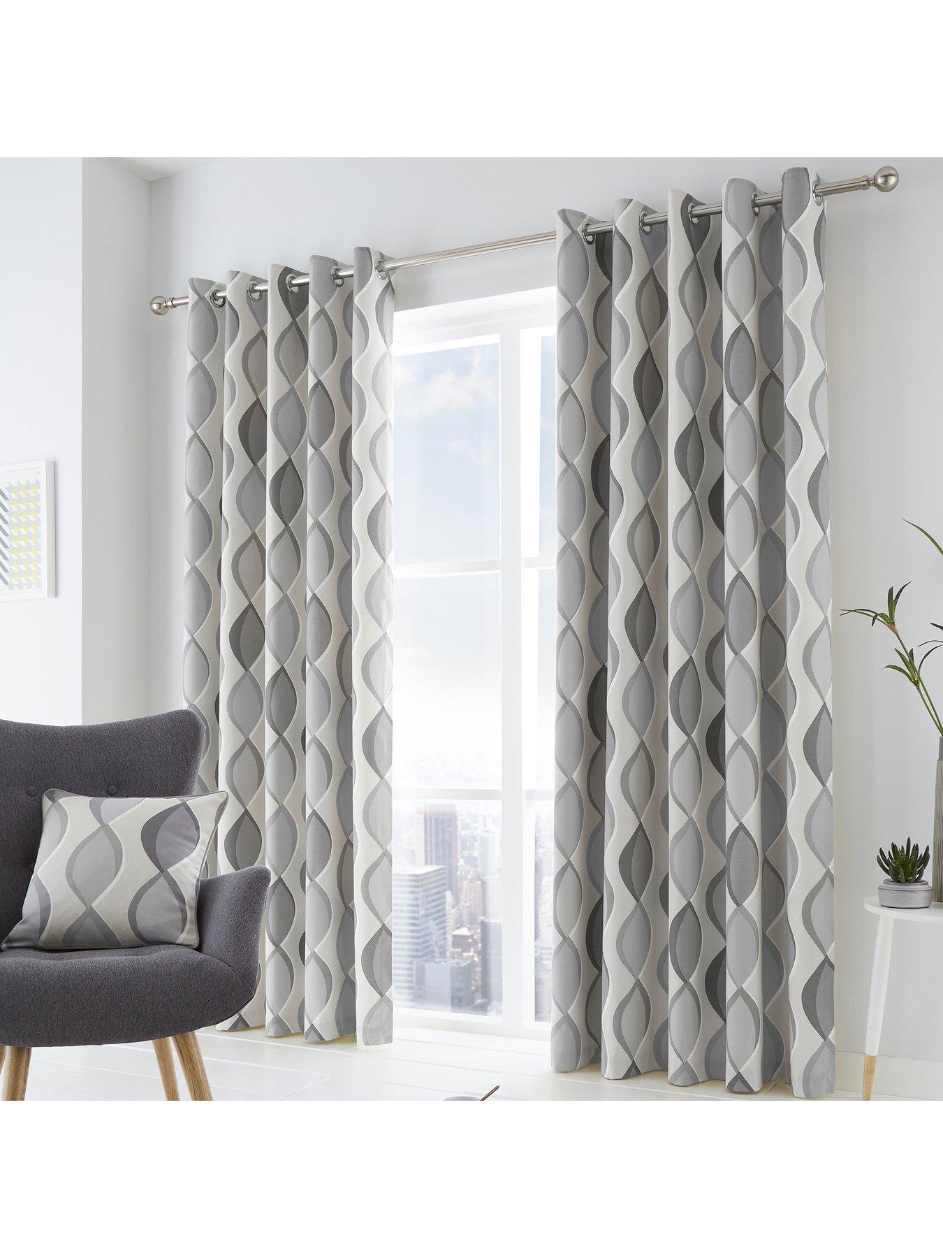 undefined Lennox Lined Eyelet Curtains