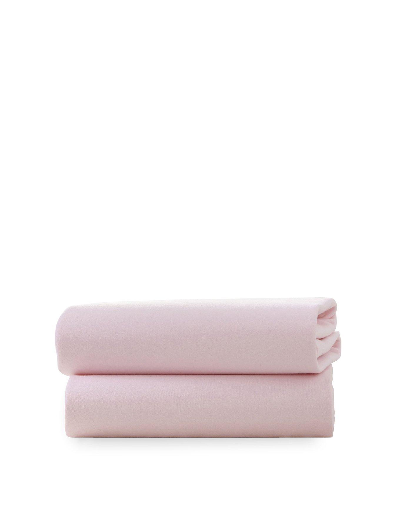 clair-de-lune-2-pack-cotton-fitted-pramcrib-sheets-90-x-40-cm-pink