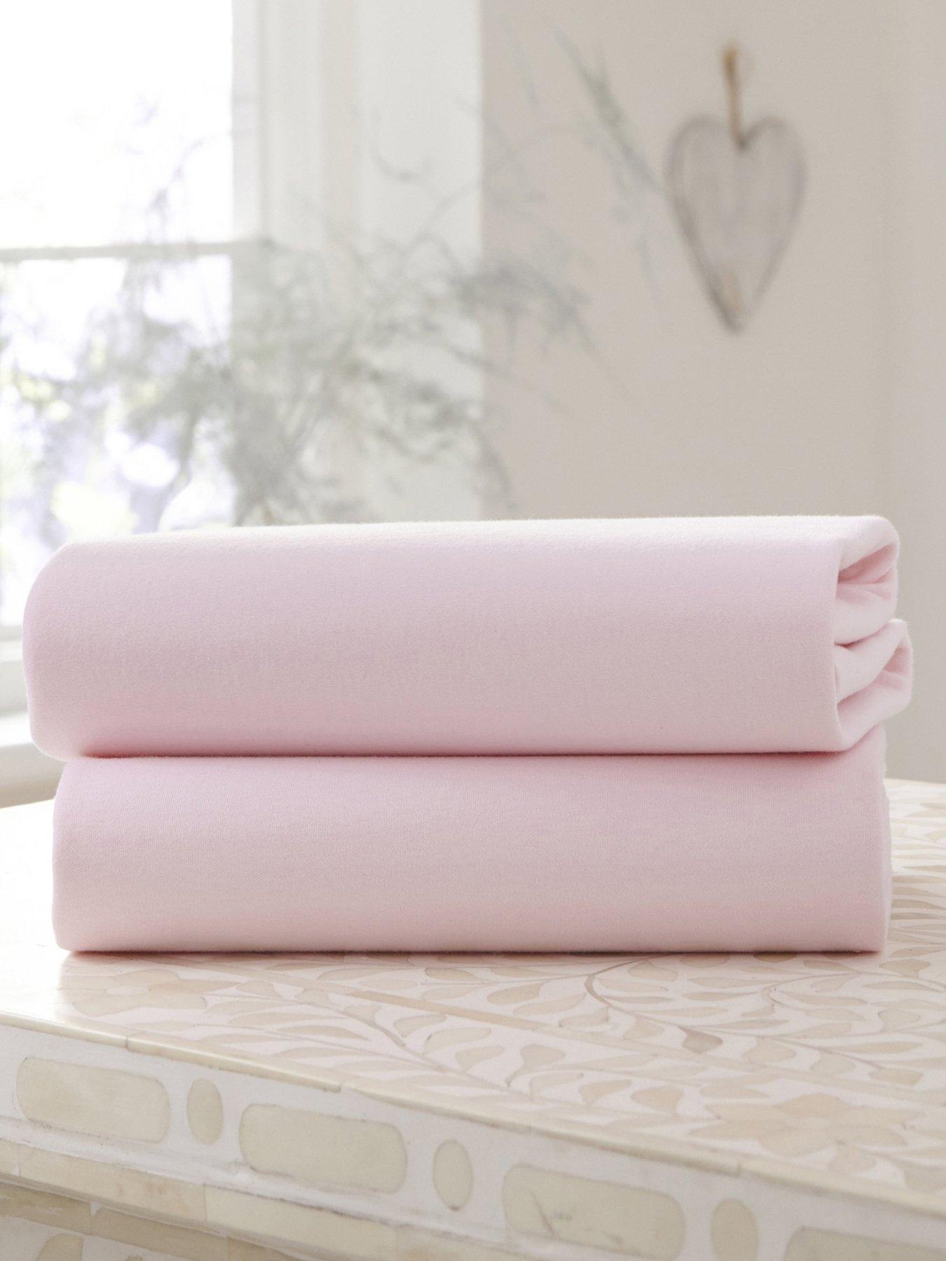 clair-de-lune-2-pack-cotton-fitted-pramcrib-sheets-90-x-40-cm-pinkoutfit