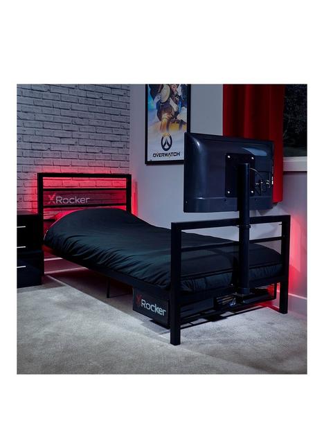 x-rocker-base-camp-single-tv-vesa-mount-bed-black-fits-up-to-32-inch-tv