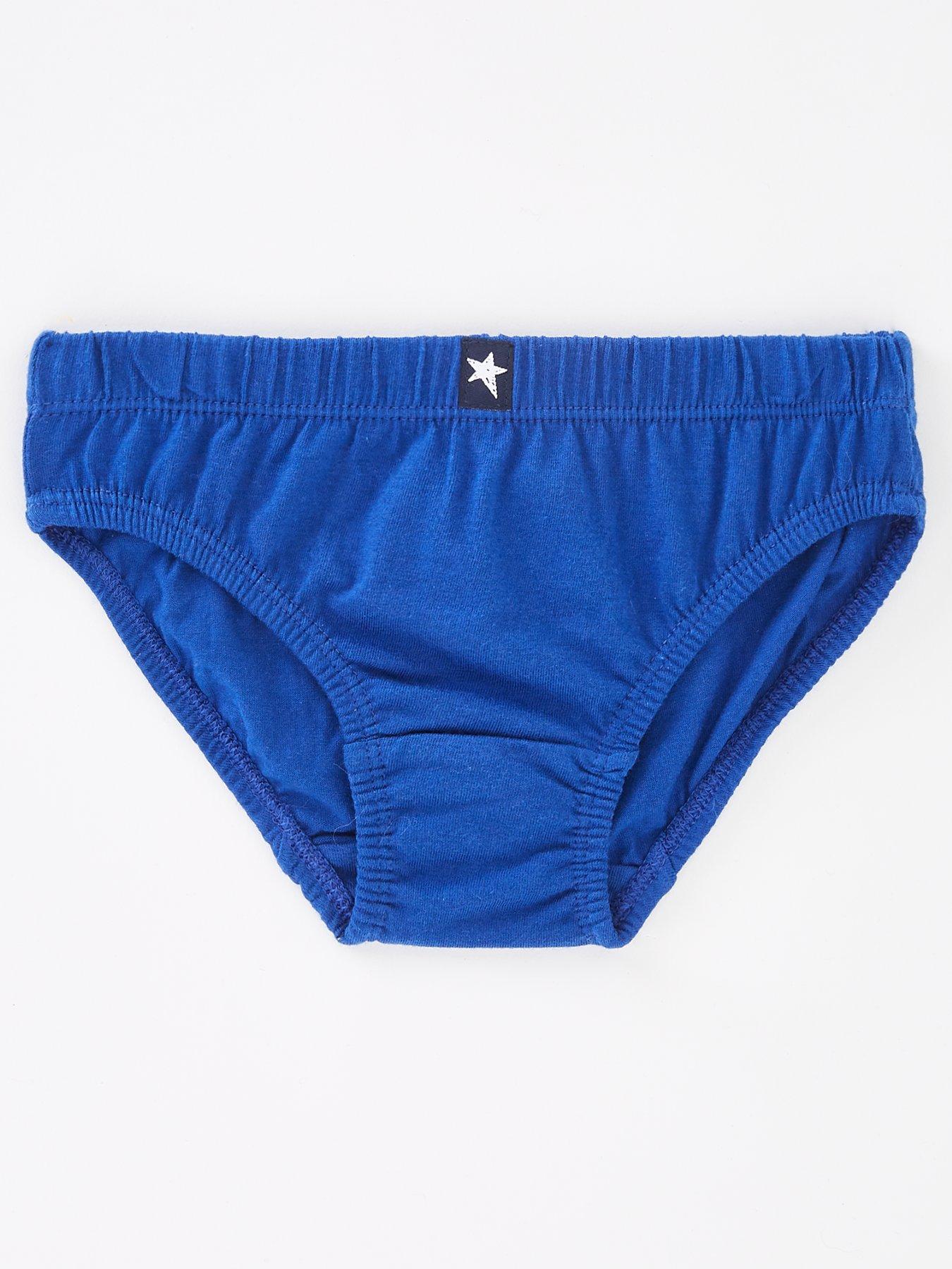 Image 2 of 3 of The Very Collection Boys 7 Pack Cotton-Rich Stretch Basic Briefs - Blue Multi