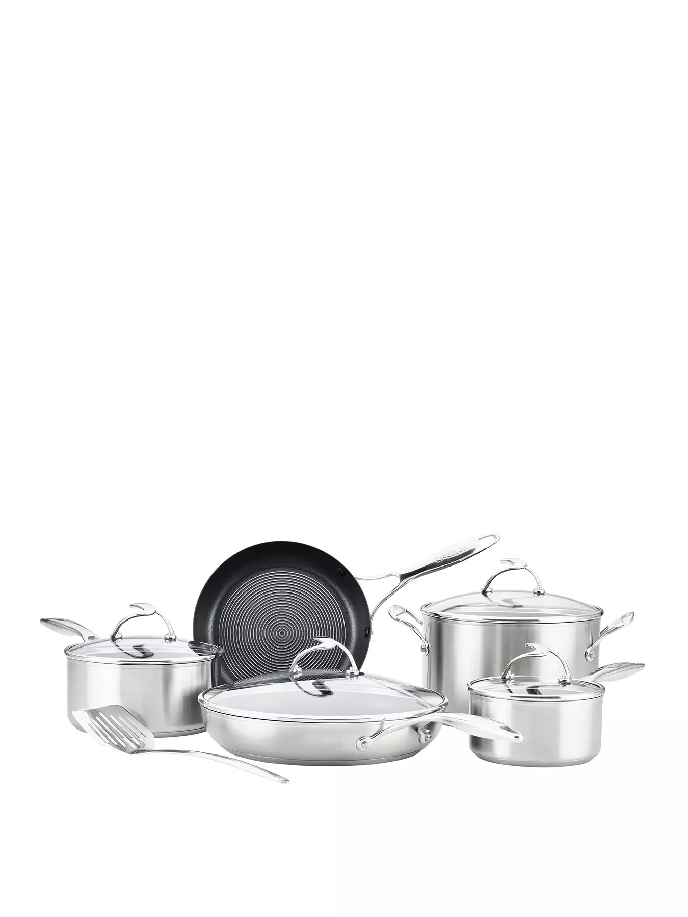 https://media.very.ie/i/littlewoodsireland/TMW4J_SQ1_0000000166_STAINLESS_STEEL_SLf/circulon-steel-shield-stainless-steel-induction-non-stick-5-piece-pan-set-with-bonus-tool.jpg?$180x240_retinamobilex2$&fmt=webp