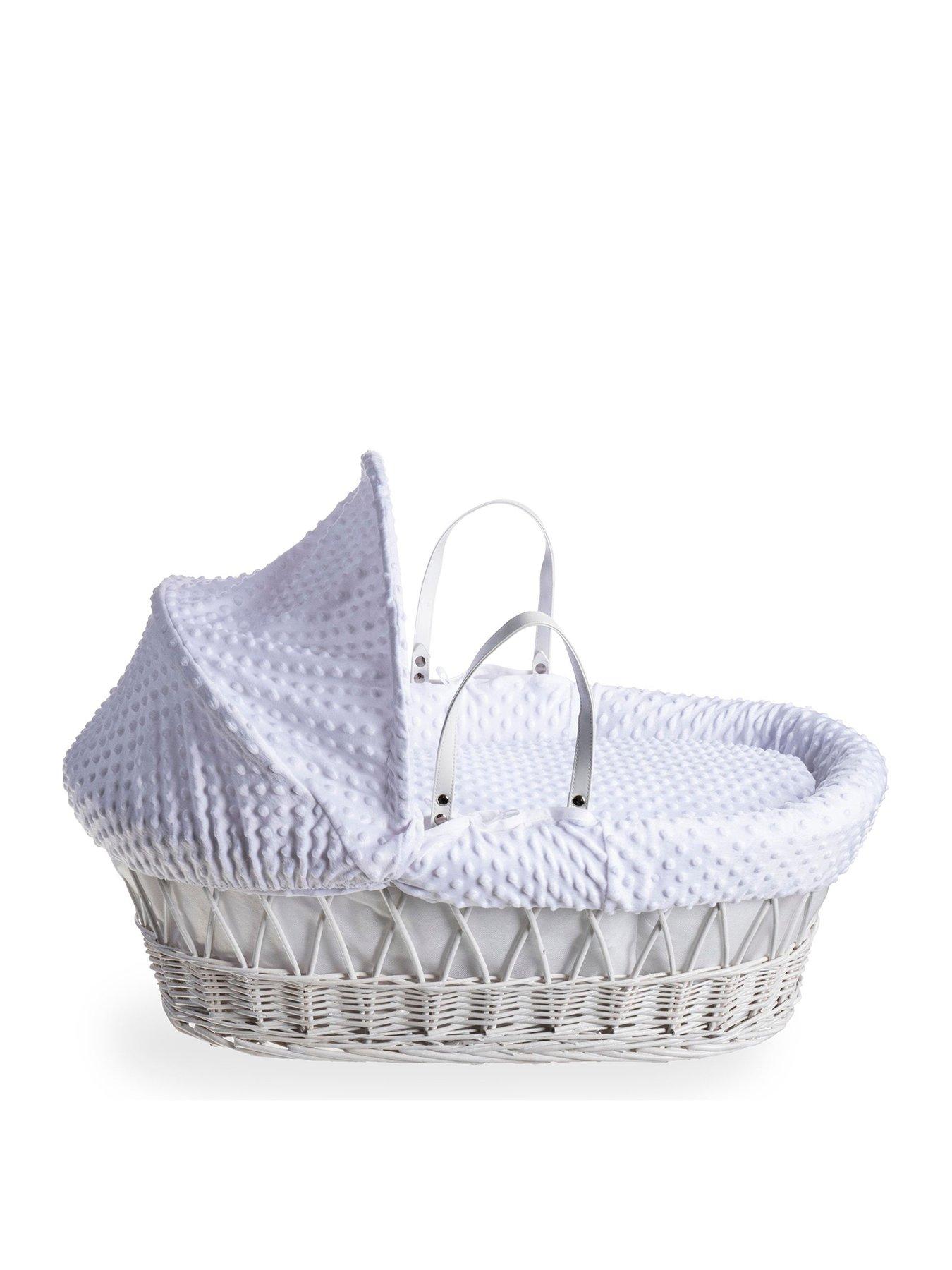 clair-de-lune-dimple-white-wicker-moses-basket-amp-deluxe-rocking-stand-whitestillFront