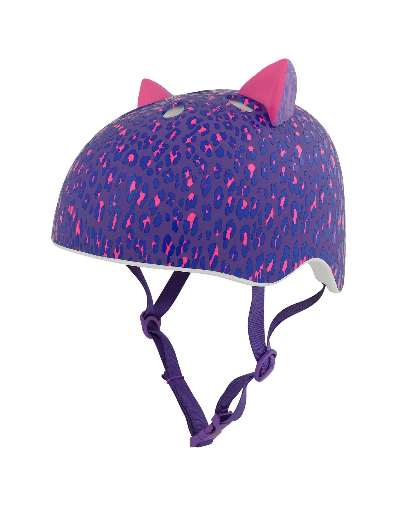 krash-leopard-kitty-youth-cycle-helmet-54-58cms-8-with-fit-systemfront