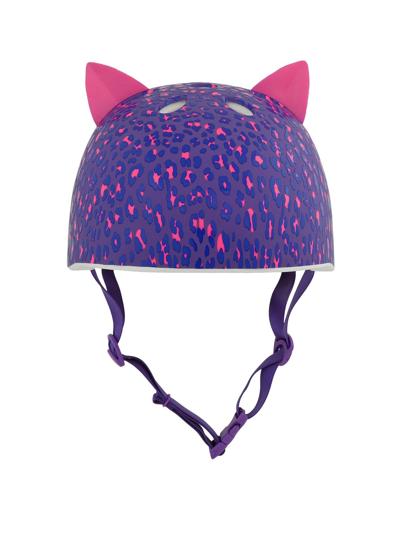 krash-leopard-kitty-youth-cycle-helmet-54-58cms-8-with-fit-systemstillFront