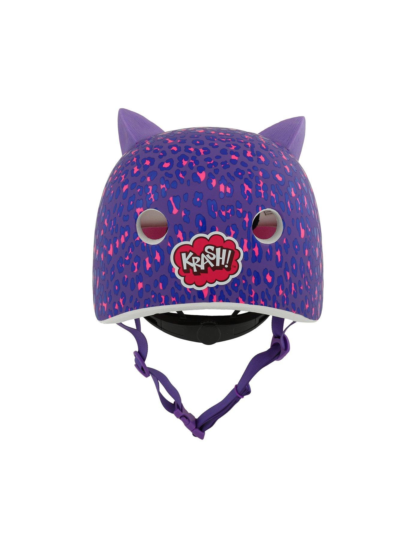 krash-leopard-kitty-youth-cycle-helmet-54-58cms-8-with-fit-systemoutfit