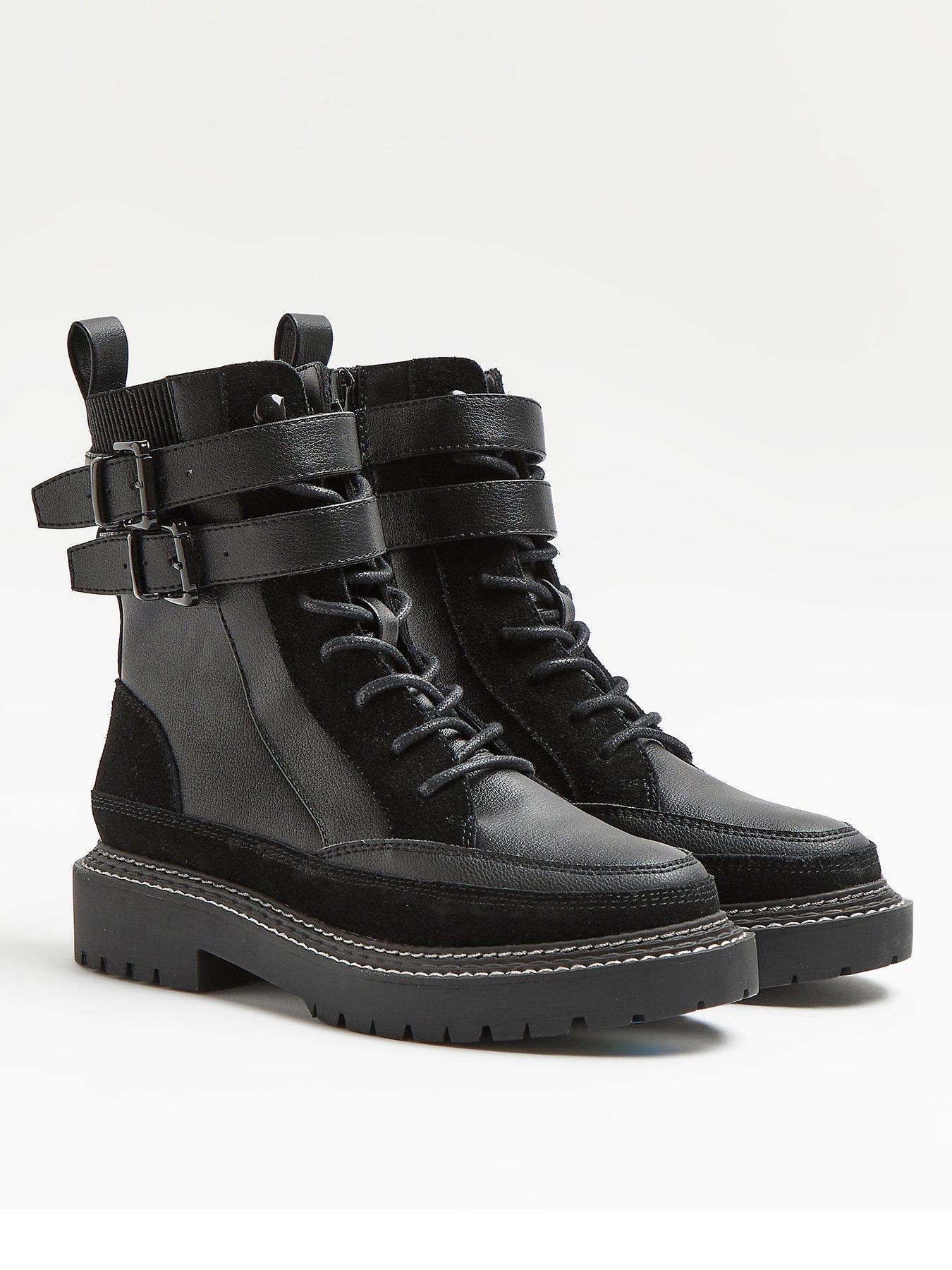 Black boots 2025 river island