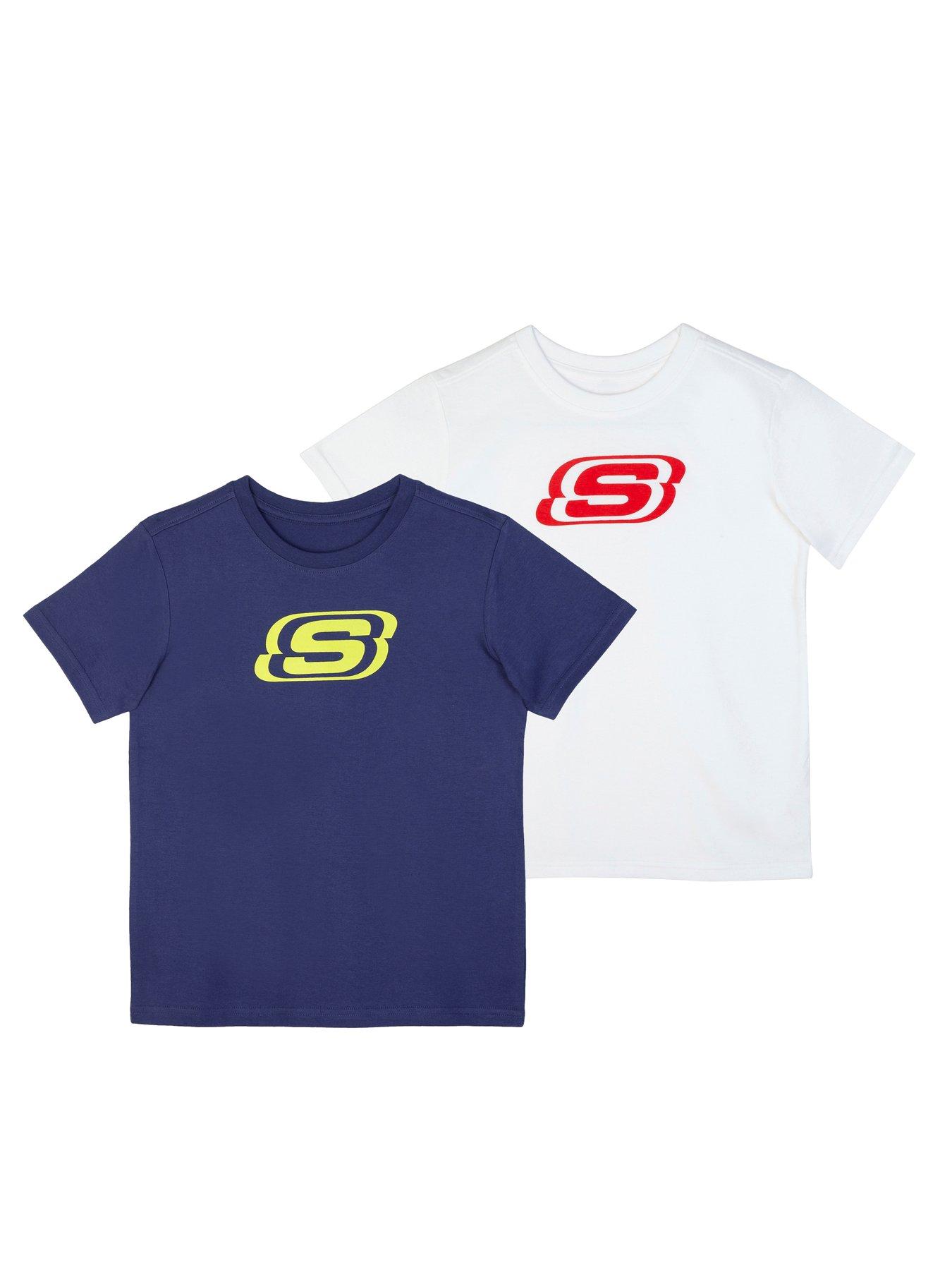 Componist journalist vergeven Skechers Boys Essential 2 Pack T-shirts - Blue & White | Very Ireland