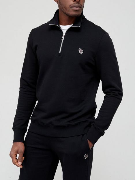 ps-paul-smith-zebra-logo-quarter-zip-sweatshirt-black