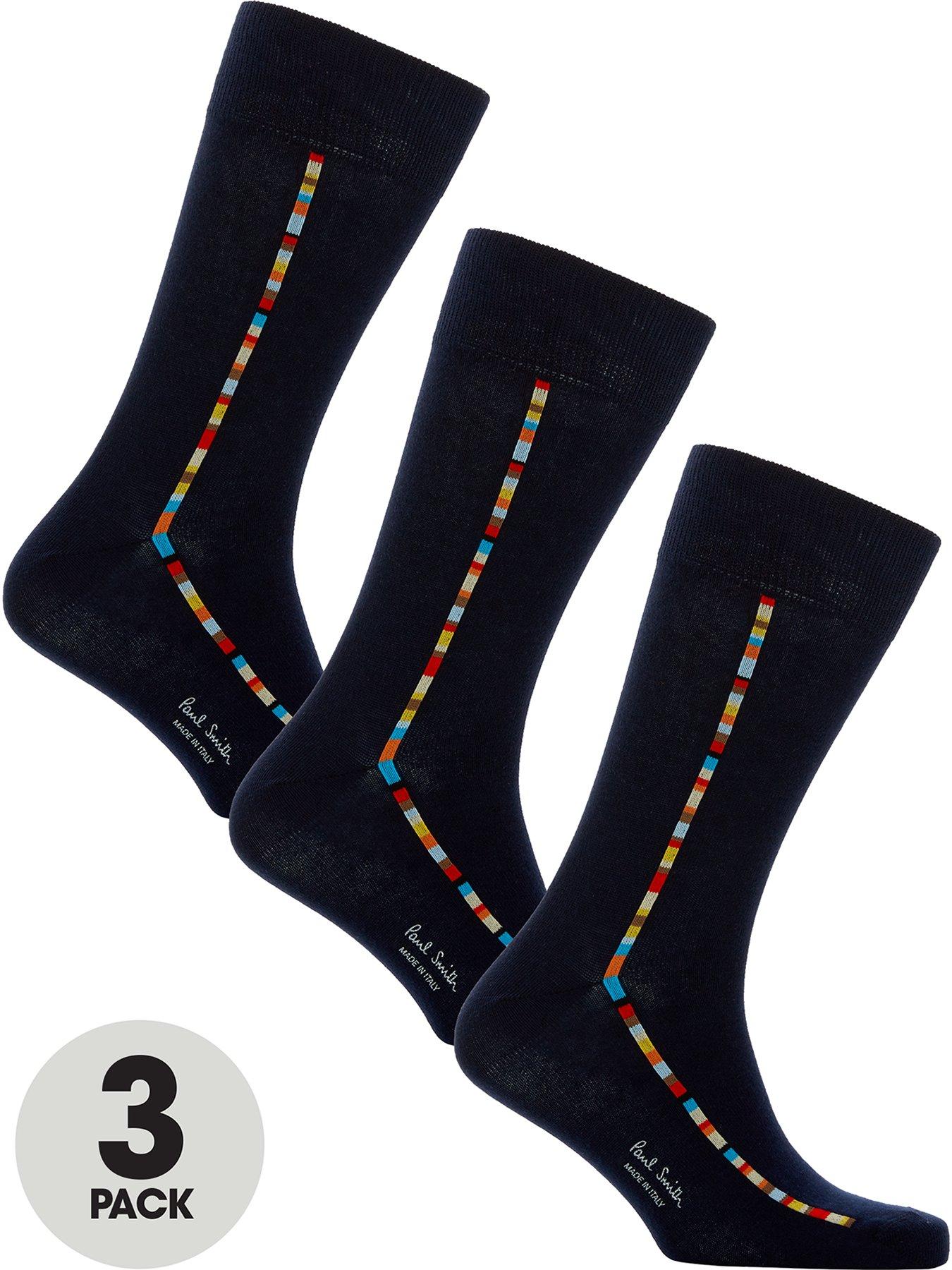 PS PAUL SMITH Men's 3 Pack Vittor Socks - Multi