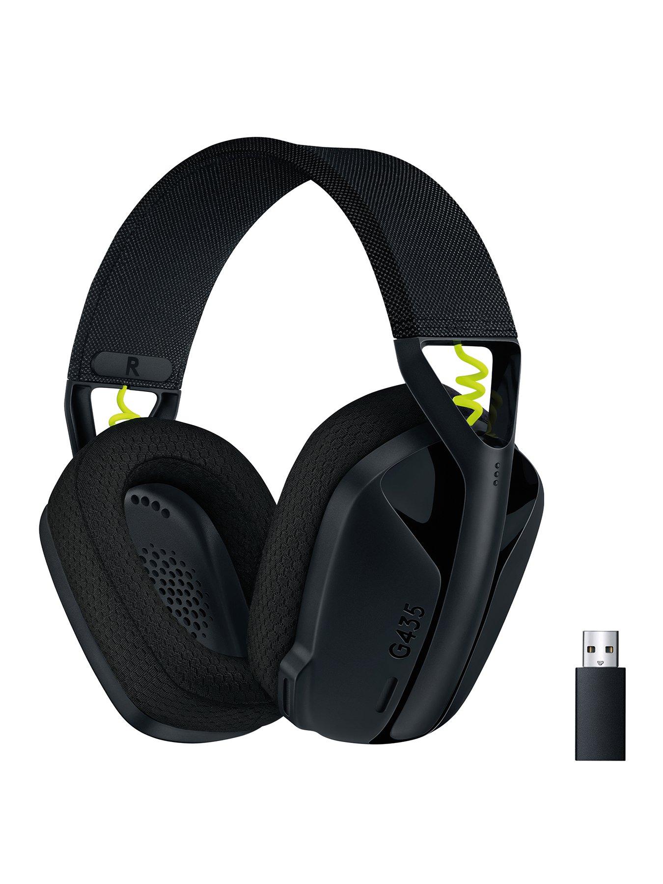 Image 1 of 8 of LogitechG G435 LIGHTSPEED Bluetooth Wireless Gaming Headset, for PC, PS4, PS5, Nintendo Switch - Black