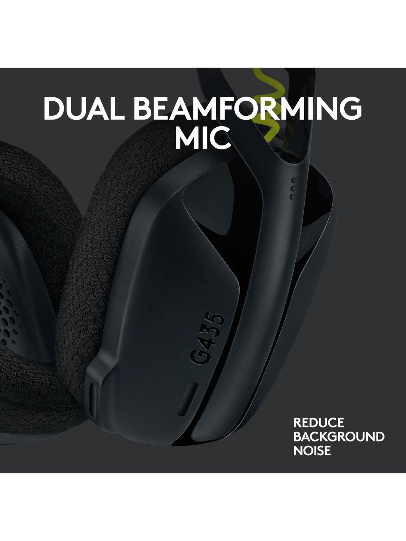 Image 4 of 8 of LogitechG G435 LIGHTSPEED Bluetooth Wireless Gaming Headset, for PC, PS4, PS5, Nintendo Switch - Black