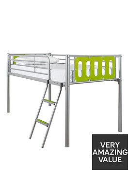 very-home-cyber-mid-sleeper-bed-frame-with-mattress-options-buy-and-save