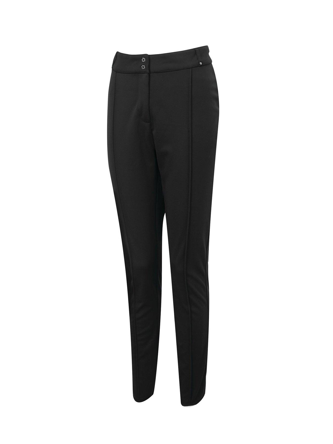 Sleek Full Length Waterproof Ski Pants - Black