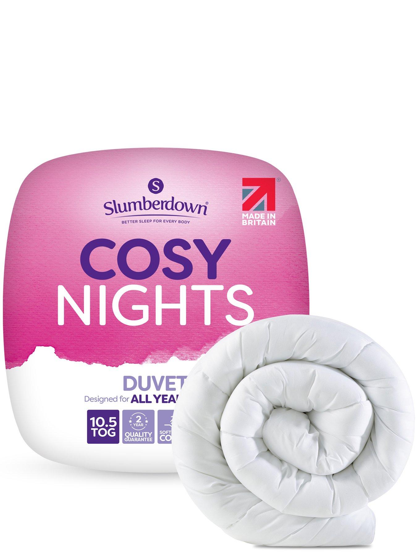 Image 1 of 7 of Slumberdown Cosy Nights 10.5 Tog Duvet Set- White