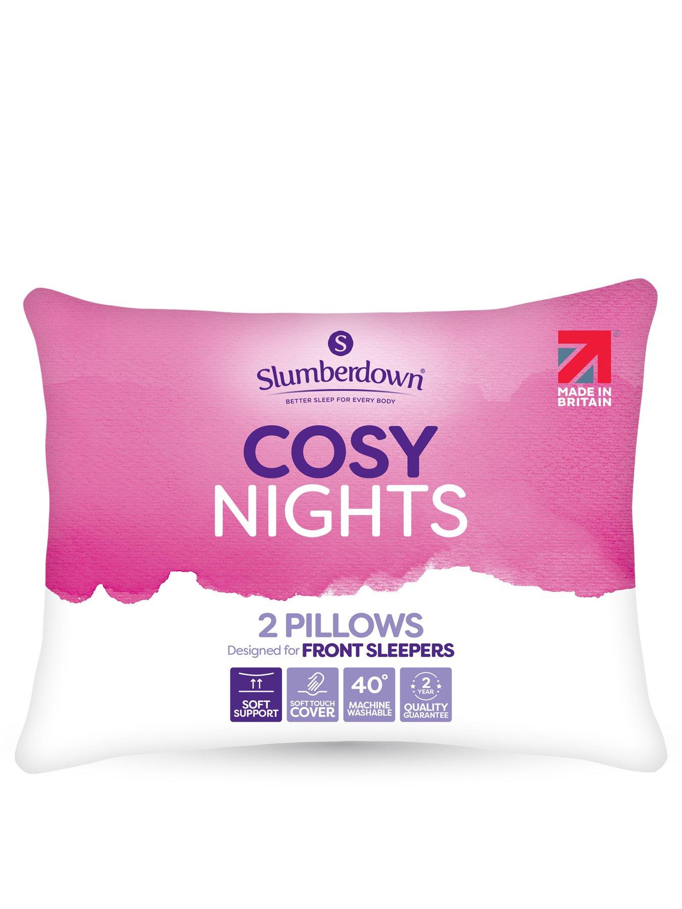 Slumberdown Cosy Nights Soft Pillow - 2 Pack - White