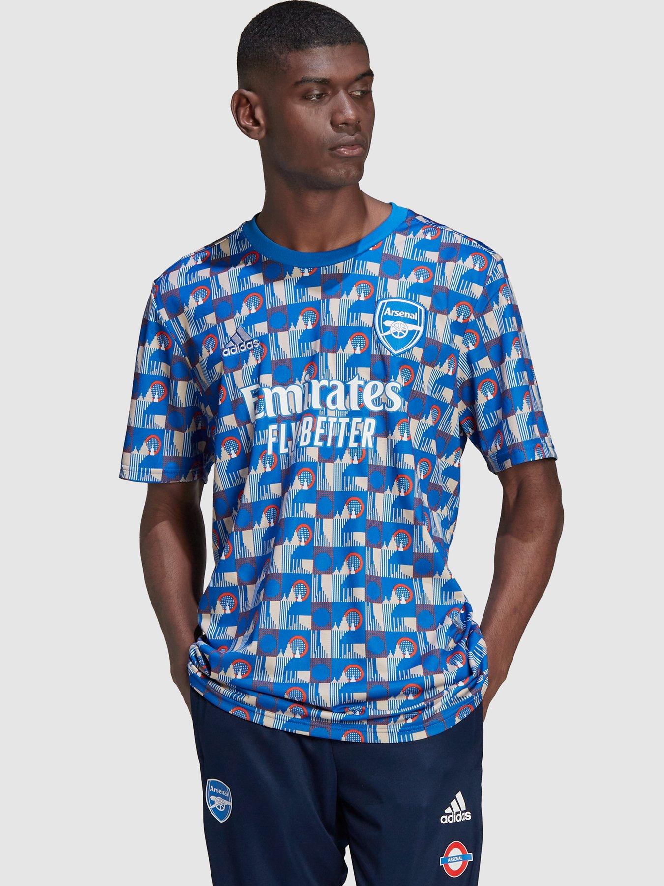 adidas Mens 21/22 Arsenal Pre Match Shirt | Very Ireland
