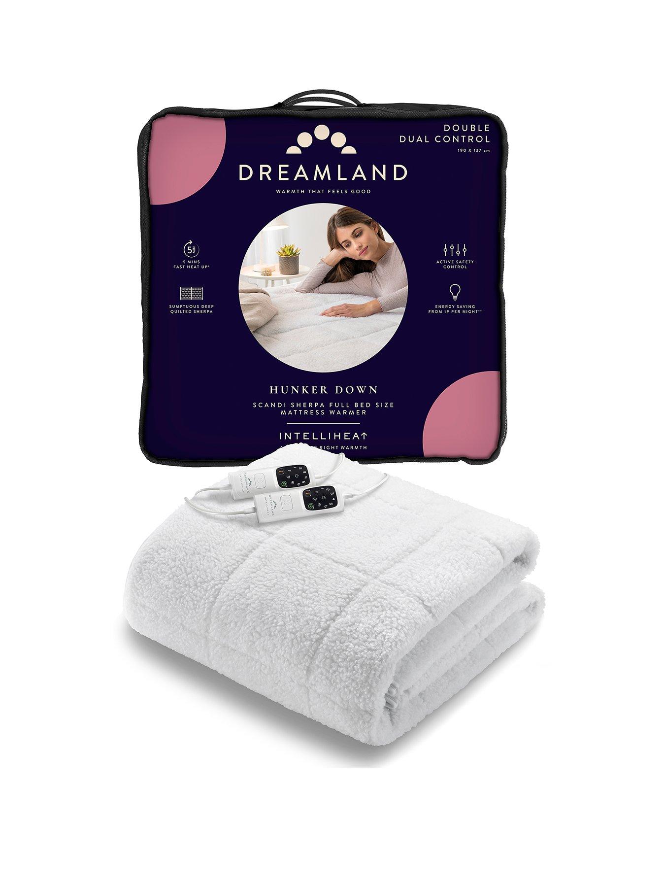 Dreamland Intelliheat Scandi Full Bed Size Dual Control Electric Heated Underblanket White Very Ireland