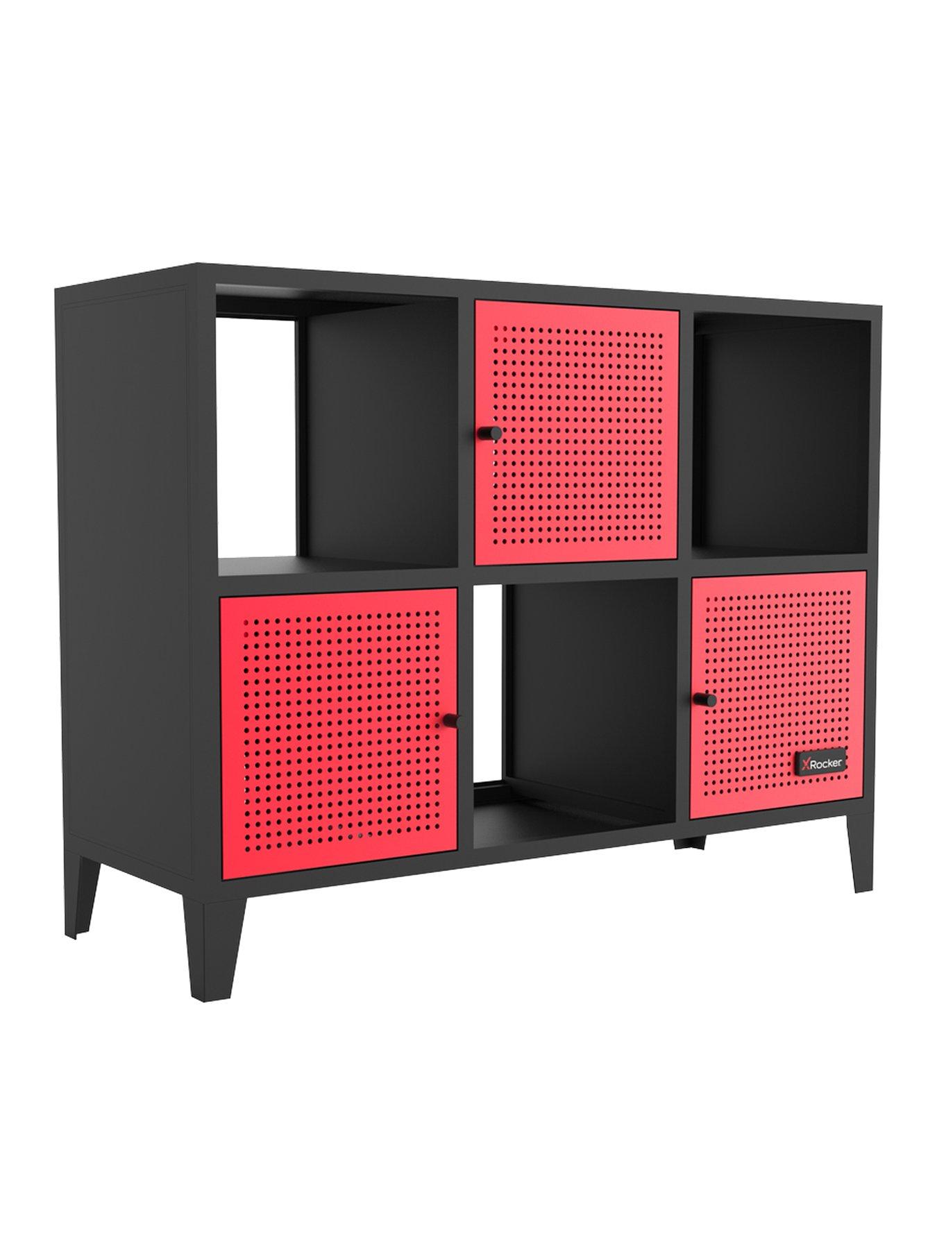 x-rocker-mesh-tek-wide-display-cabinet-with-6-cube-storagedetail