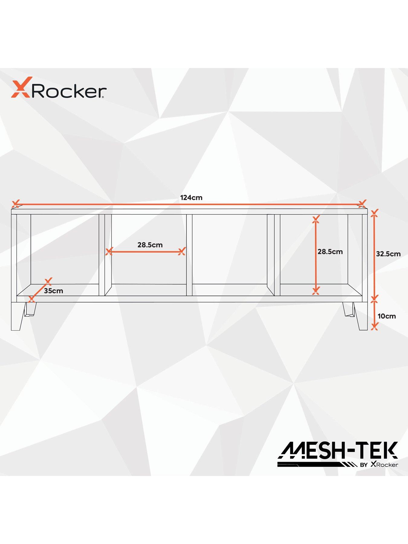 Image 3 of 3 of X Rocker MESH-TEK Wall mountable display shelf with 4 Cube Storage