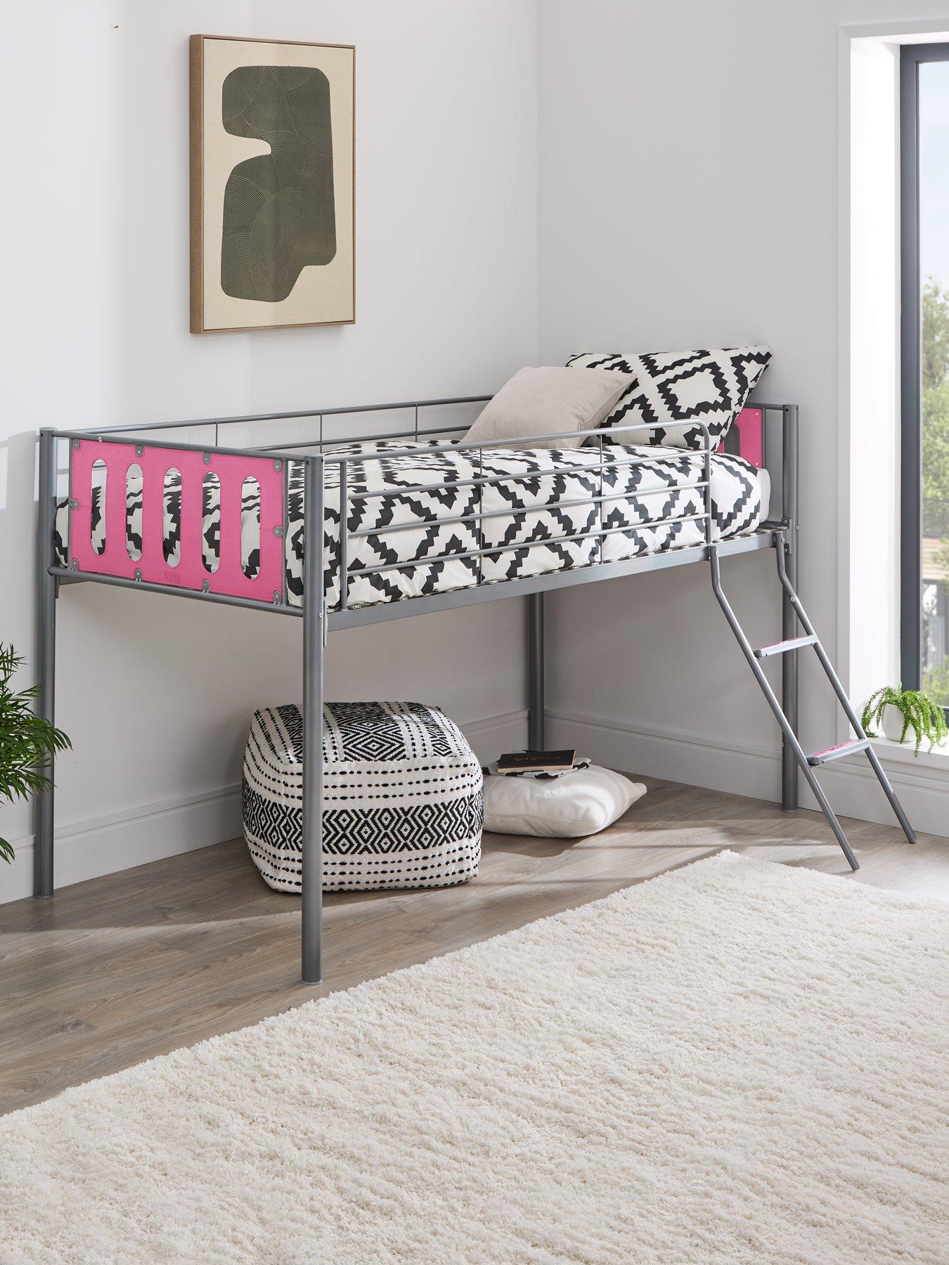 Very Home Cyber Mid-Sleeper Bed Frame with Mattress Options (Buy and SAVE!)