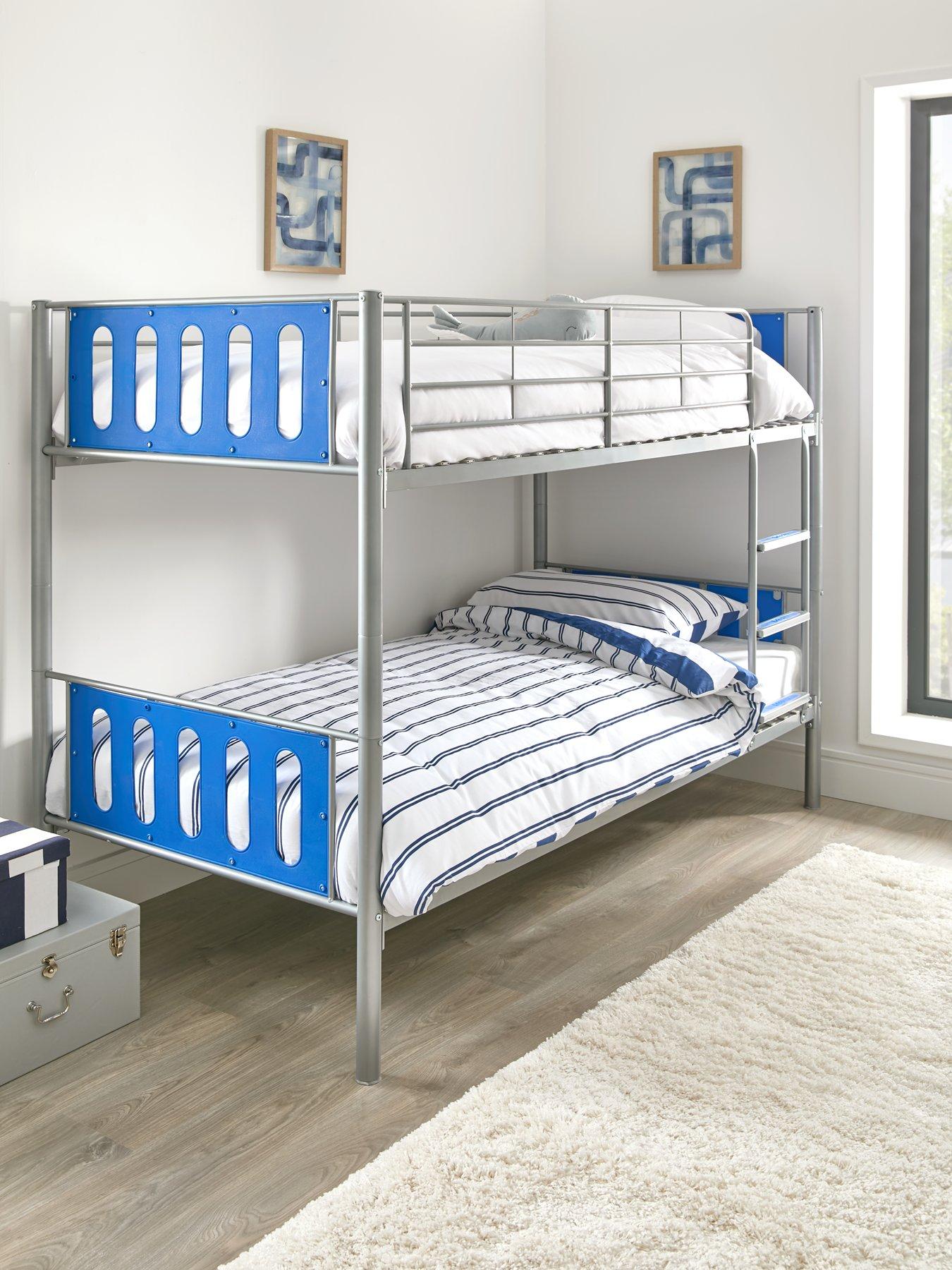 very-home-cyber-metalnbspbunk-bed-can-be-split-into-2nbspbeds-with-mattress-options-buy-amp-save