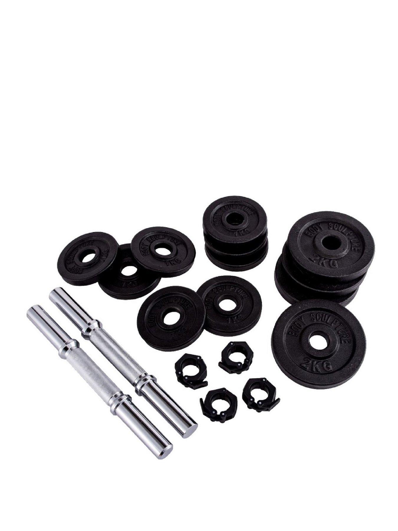 Image 2 of 2 of Body Sculpture 20 Kg Cast Iron Combo Dumbbell Set