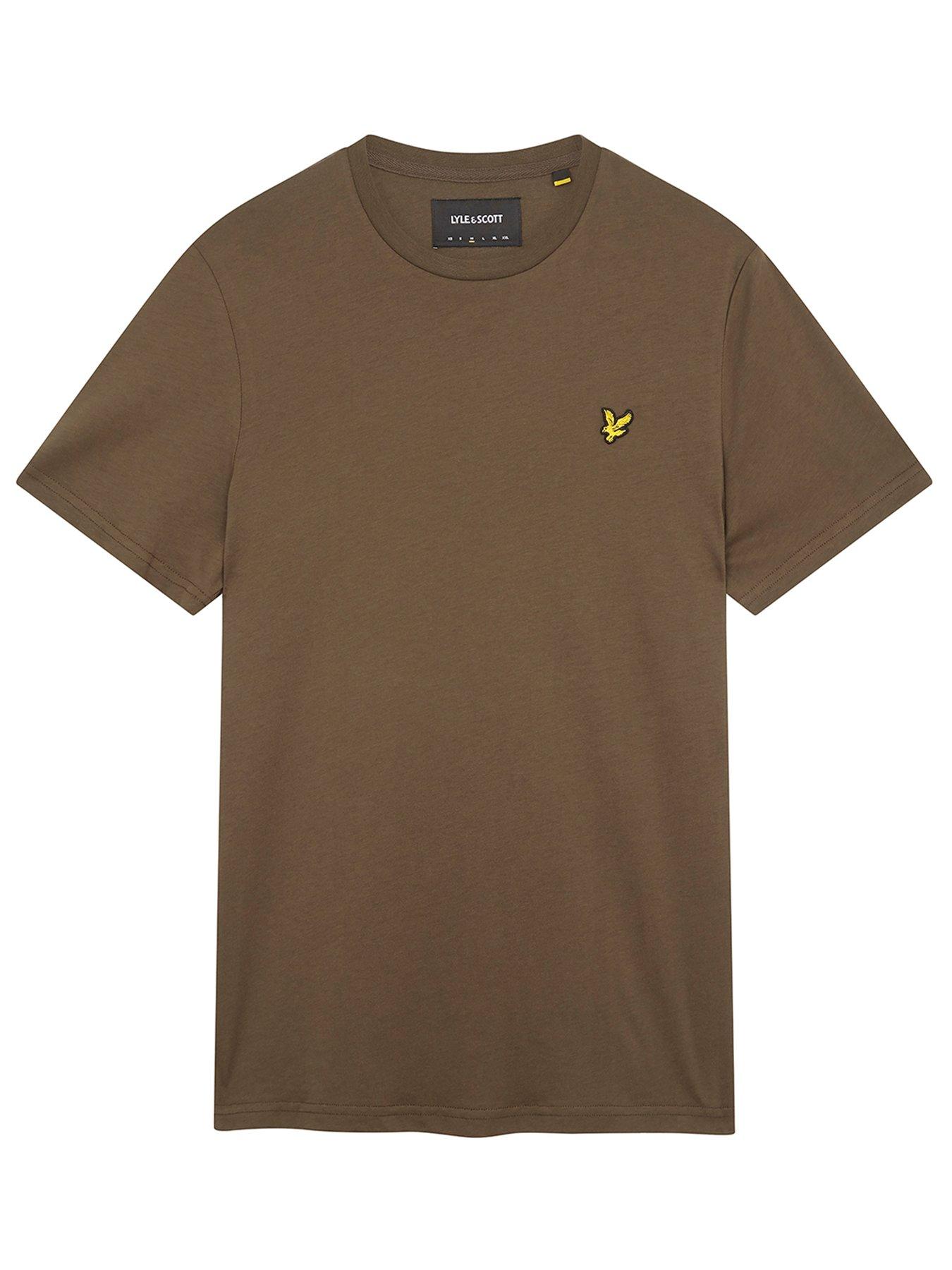 lyle-scott-regular-fit-plain-t-shirt-dark-greendetail