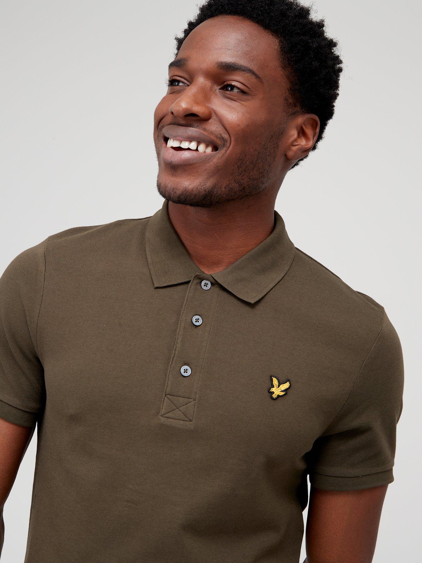 lyle-scott-plain-polo-shirt-dark-greenoutfit