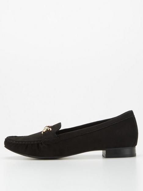 v-by-very-comfort-metal-trim-loafer-black