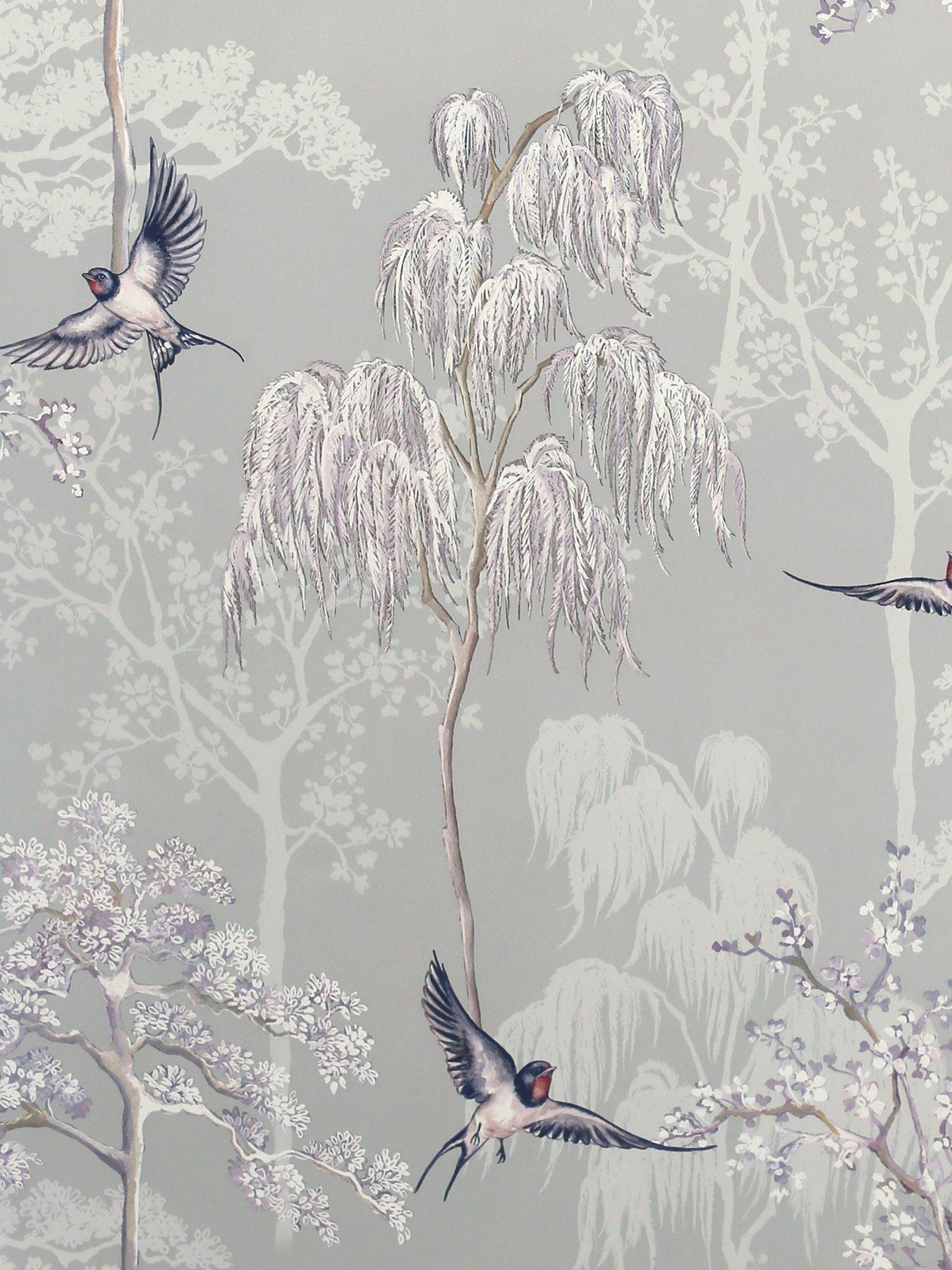 ARTHOUSE Arthouse Japanese Garden Grey Wallpaper