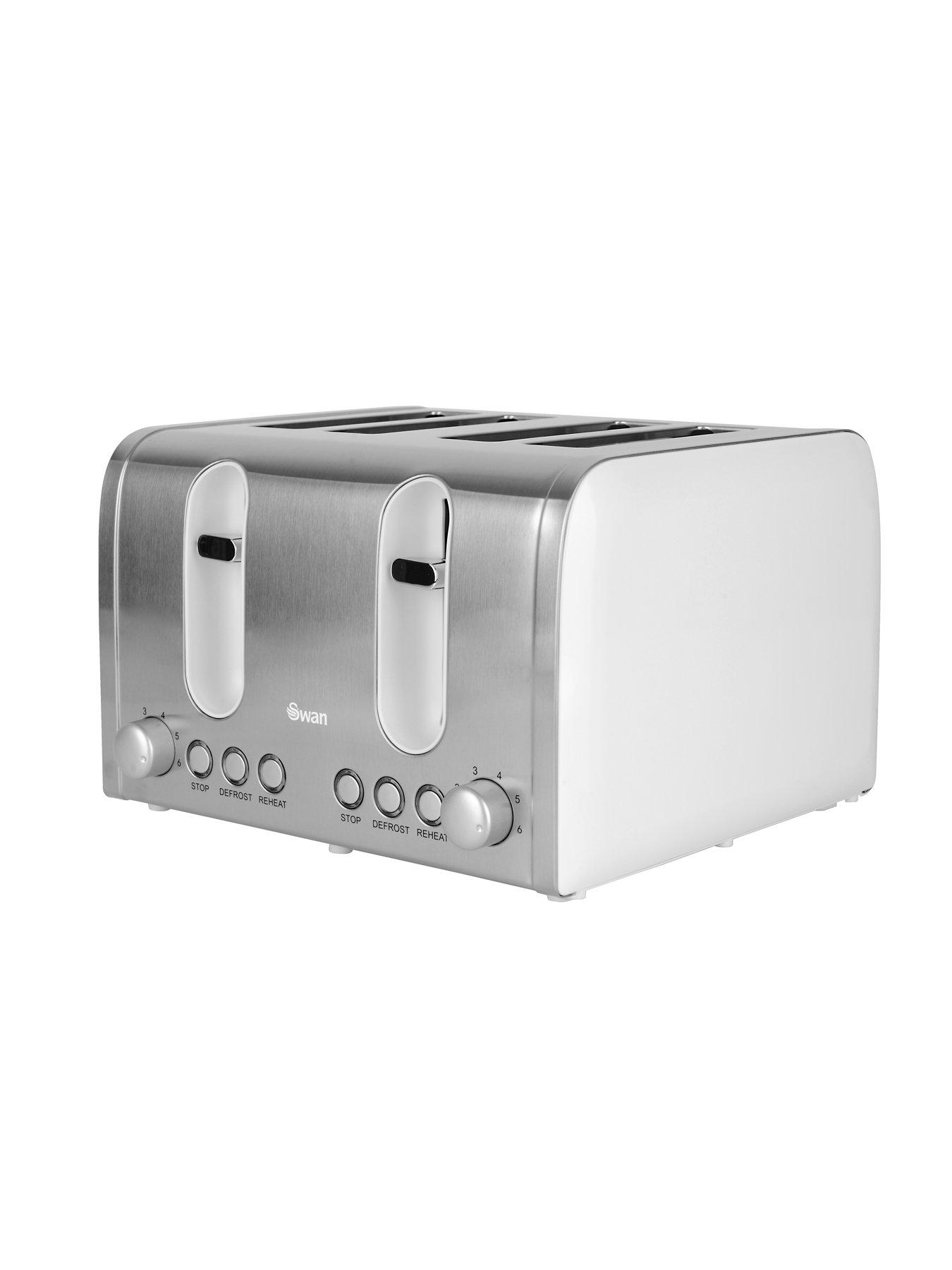 Image 2 of 6 of Swan Kettle &amp; Toaster 4-Slice Twin Pack&nbsp;- White