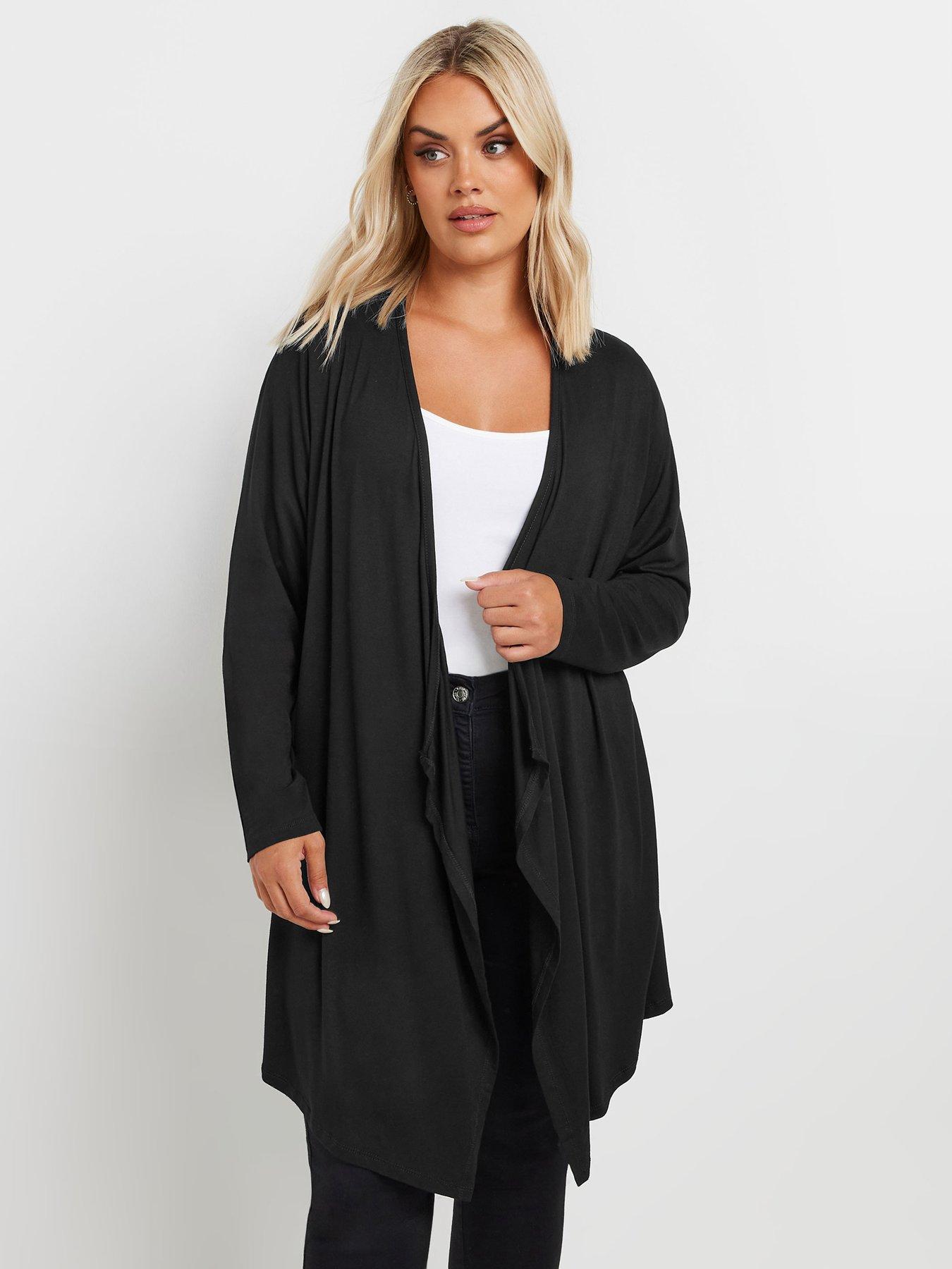 Yours Yours Waterfall Cardigan Black Very Ireland