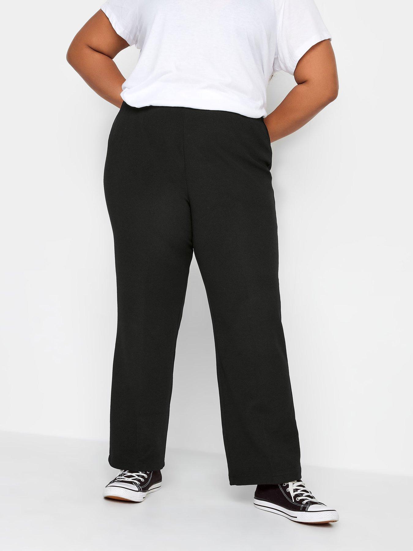 yours-bootcut-32-ponte-rib-trouser-black