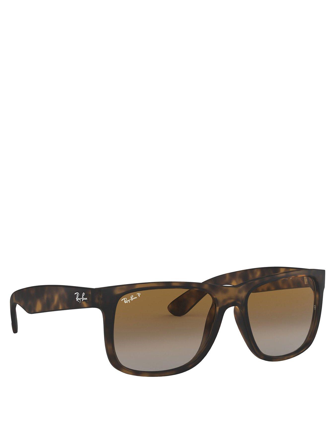 Ray Ban Tortoise Frame Square Sunglasses Black