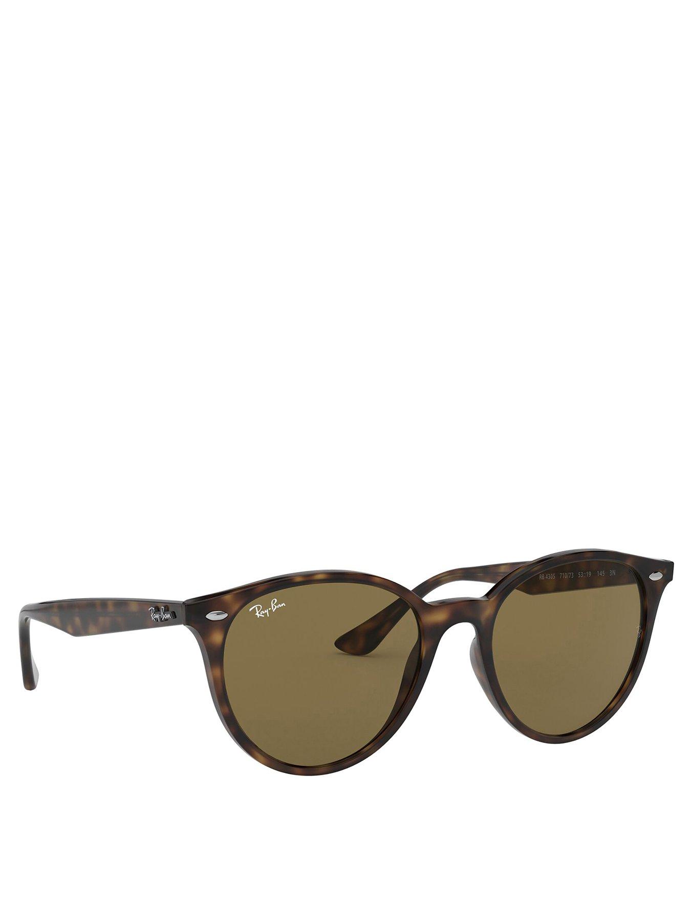 Ray-Ban Ray-Ban Round Tortoise Frame Sunglasses - Brown