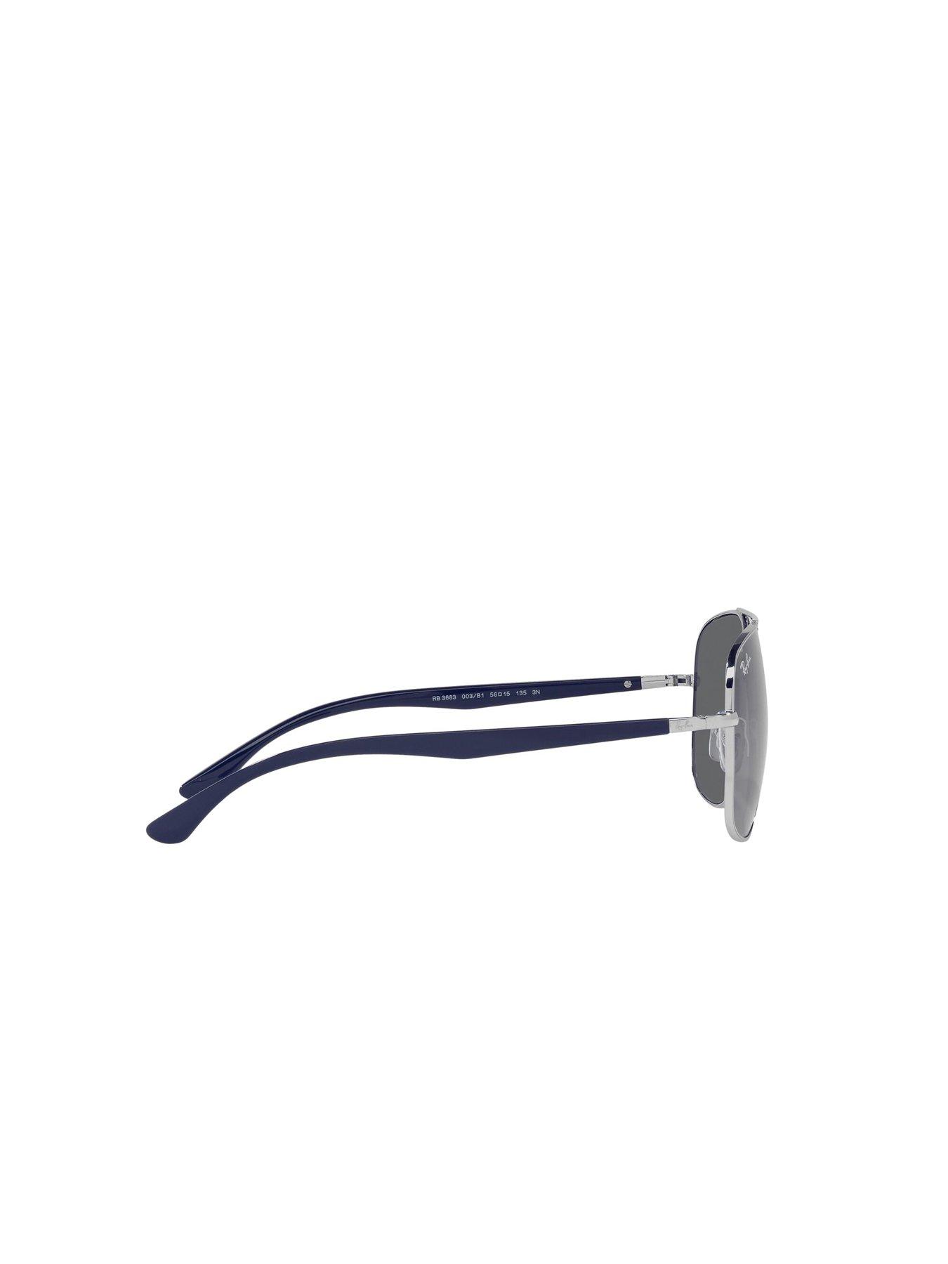 Image 2 of 3 of Ray-Ban Ray-Ban Metal Frame Square Sunglasses - Grey