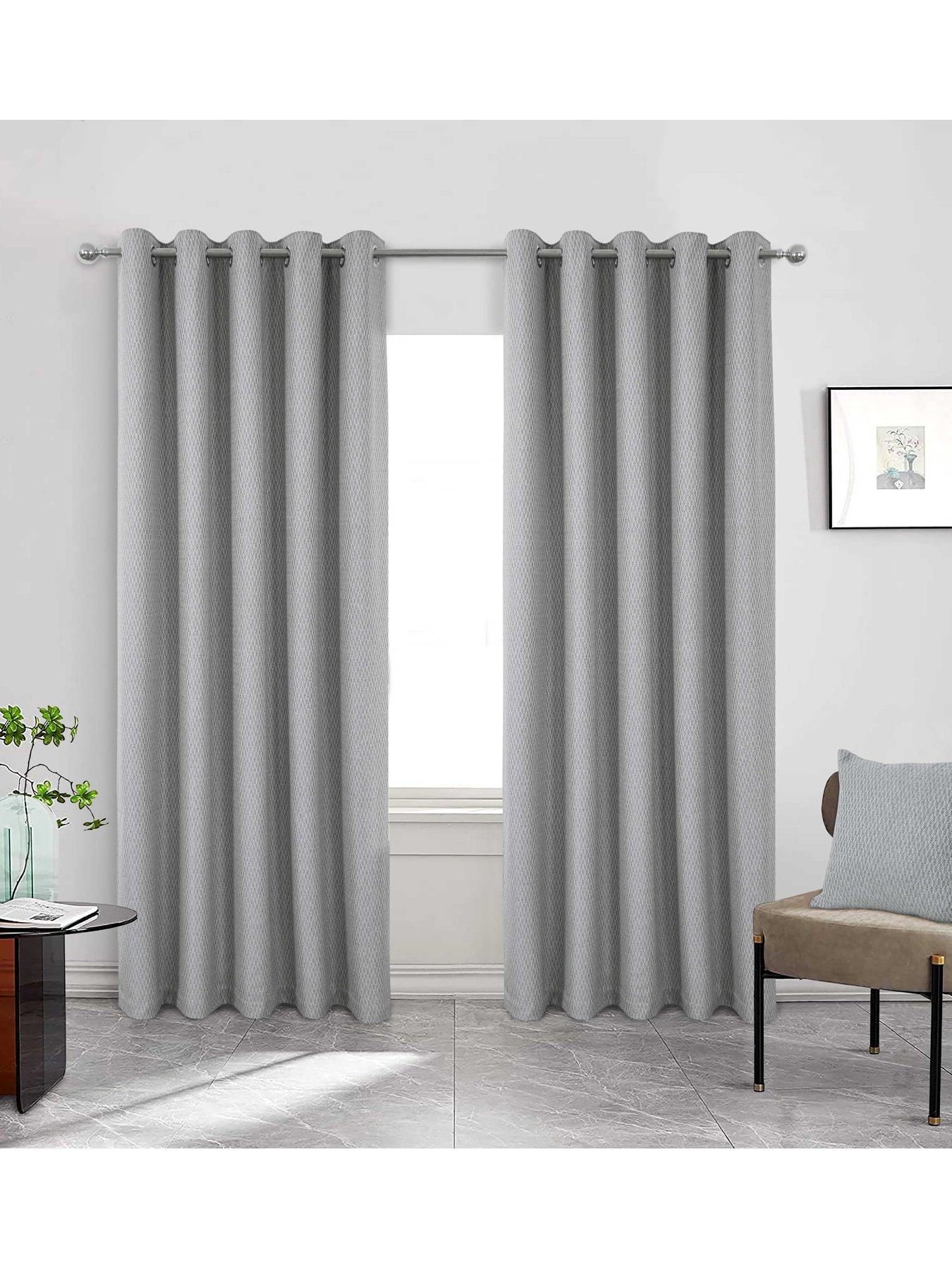 undefined Woolacombe Blackout Lined Eyelet Curtains