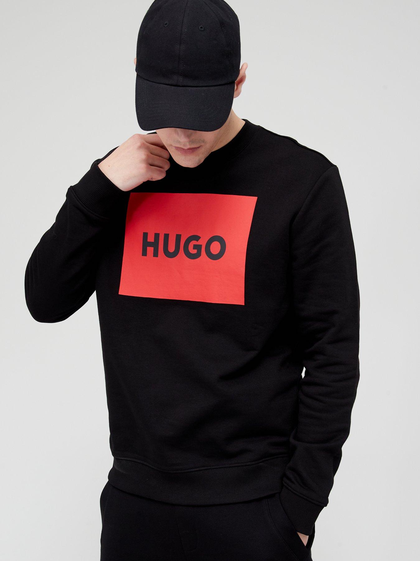 hugo-duragol-222-logo-crew-neck-sweatshirt-black