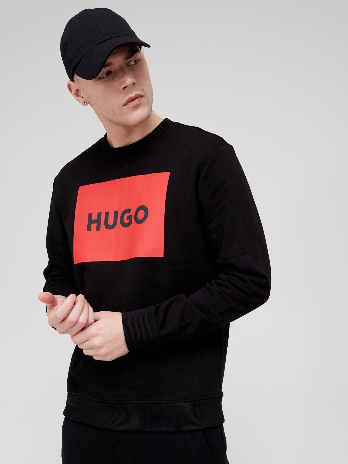 hugo-duragol-222-logo-crew-sweat-blackoutfit