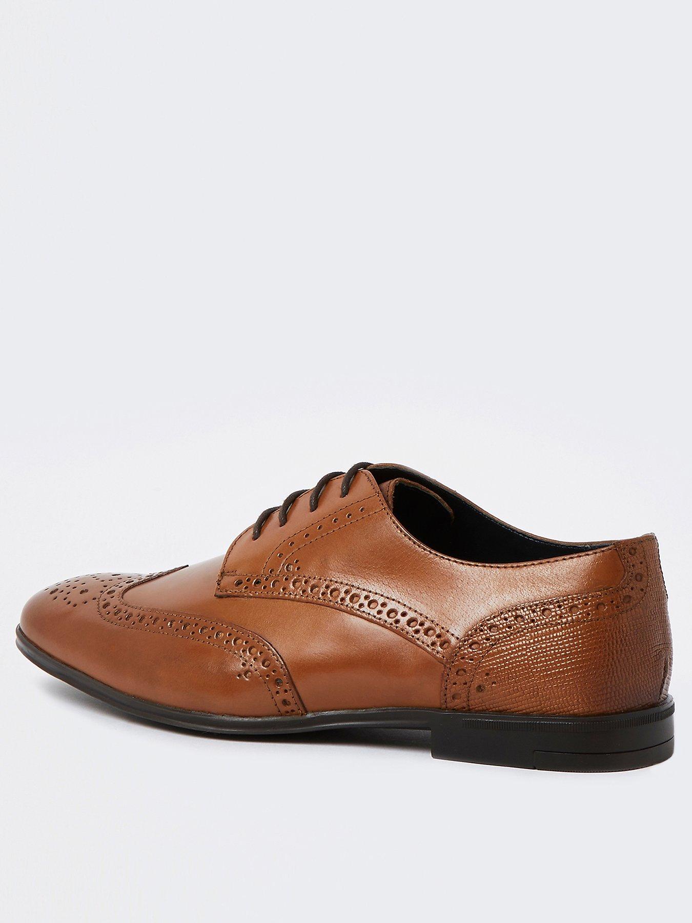 Wide fit 2024 tan brogues