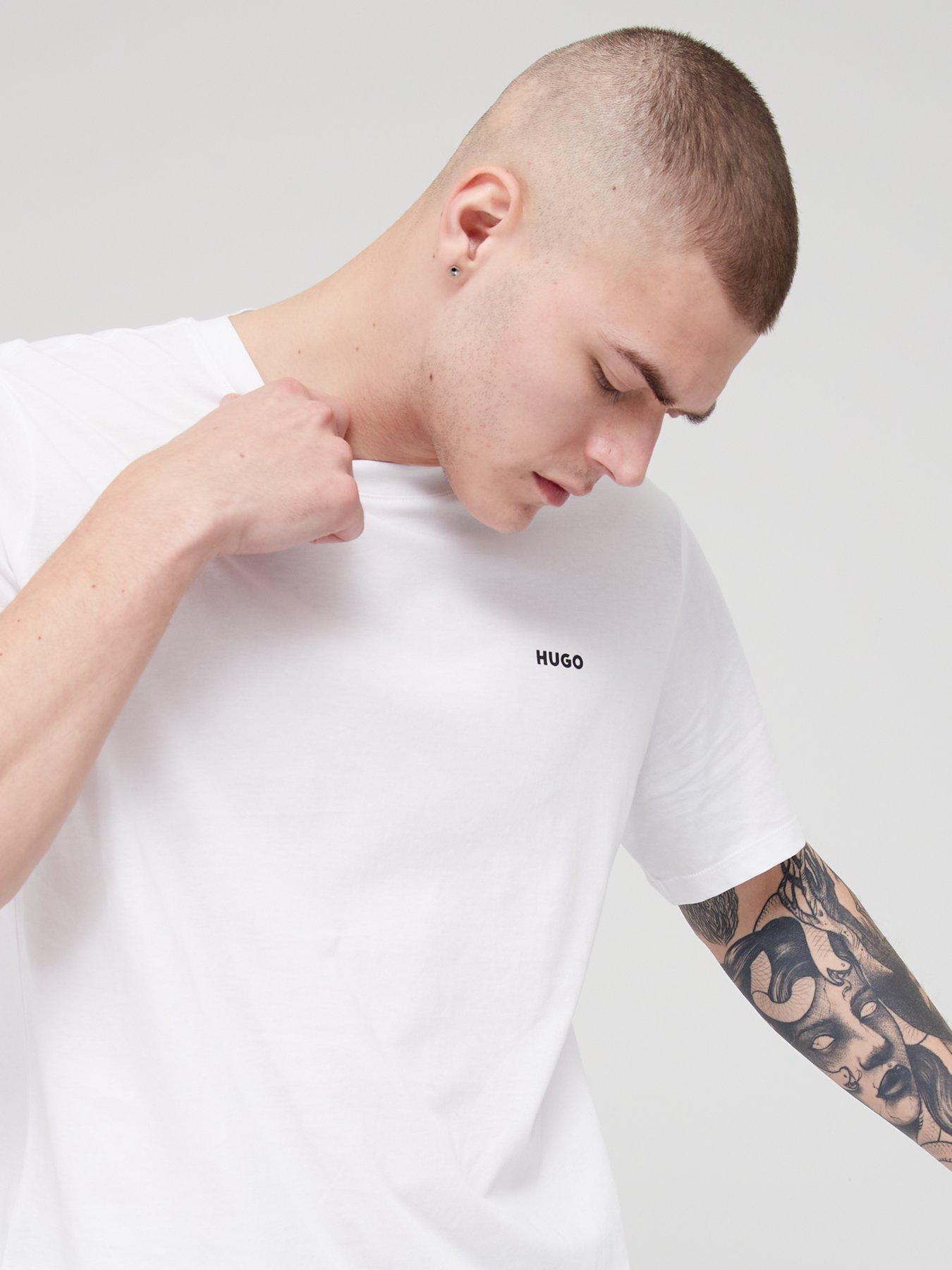 hugo-dero-small-logo-t-shirt-whiteoutfit