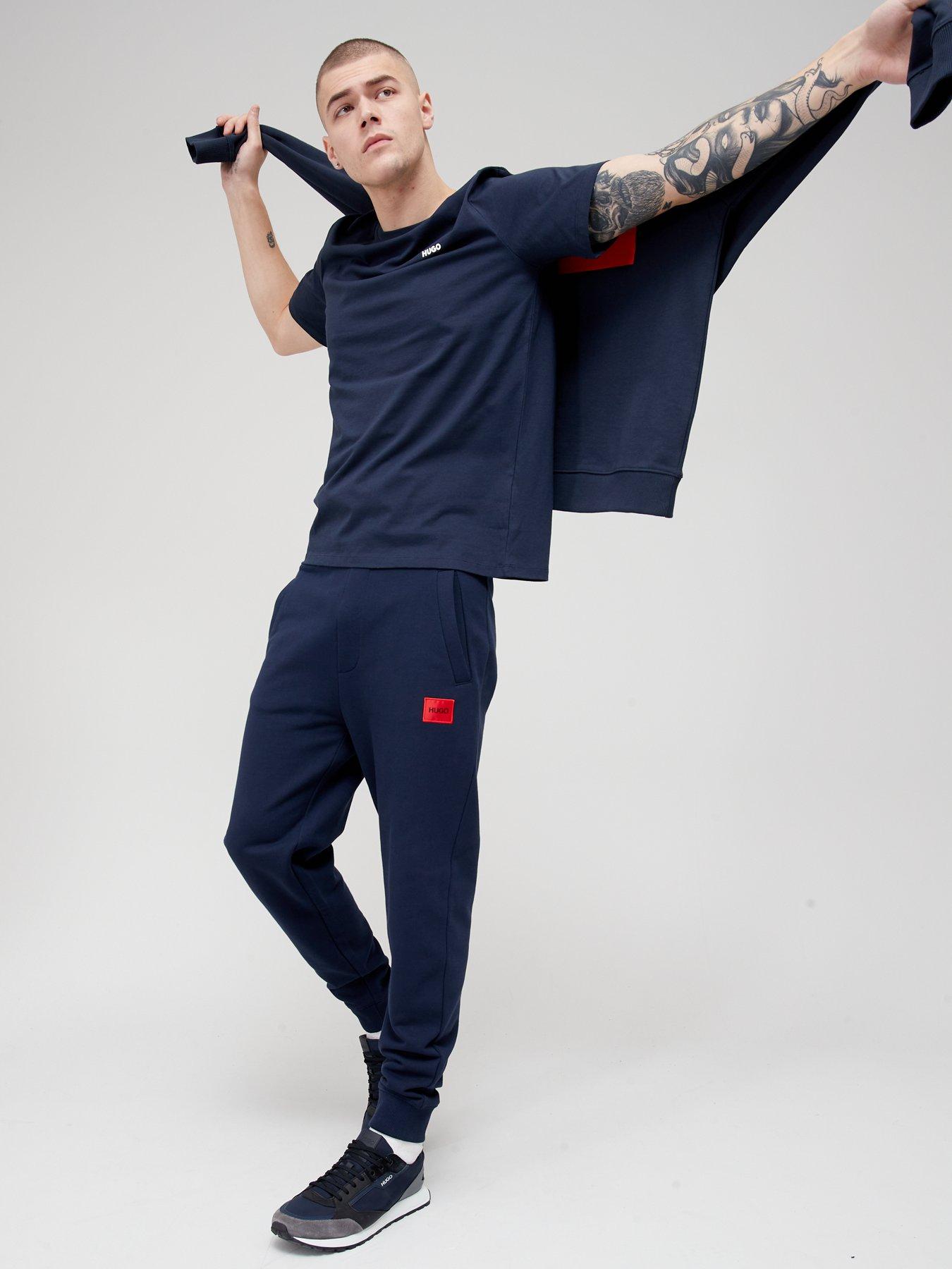 Image 3 of 4 of HUGO Dero Small Logo T-Shirt - Dark Blue