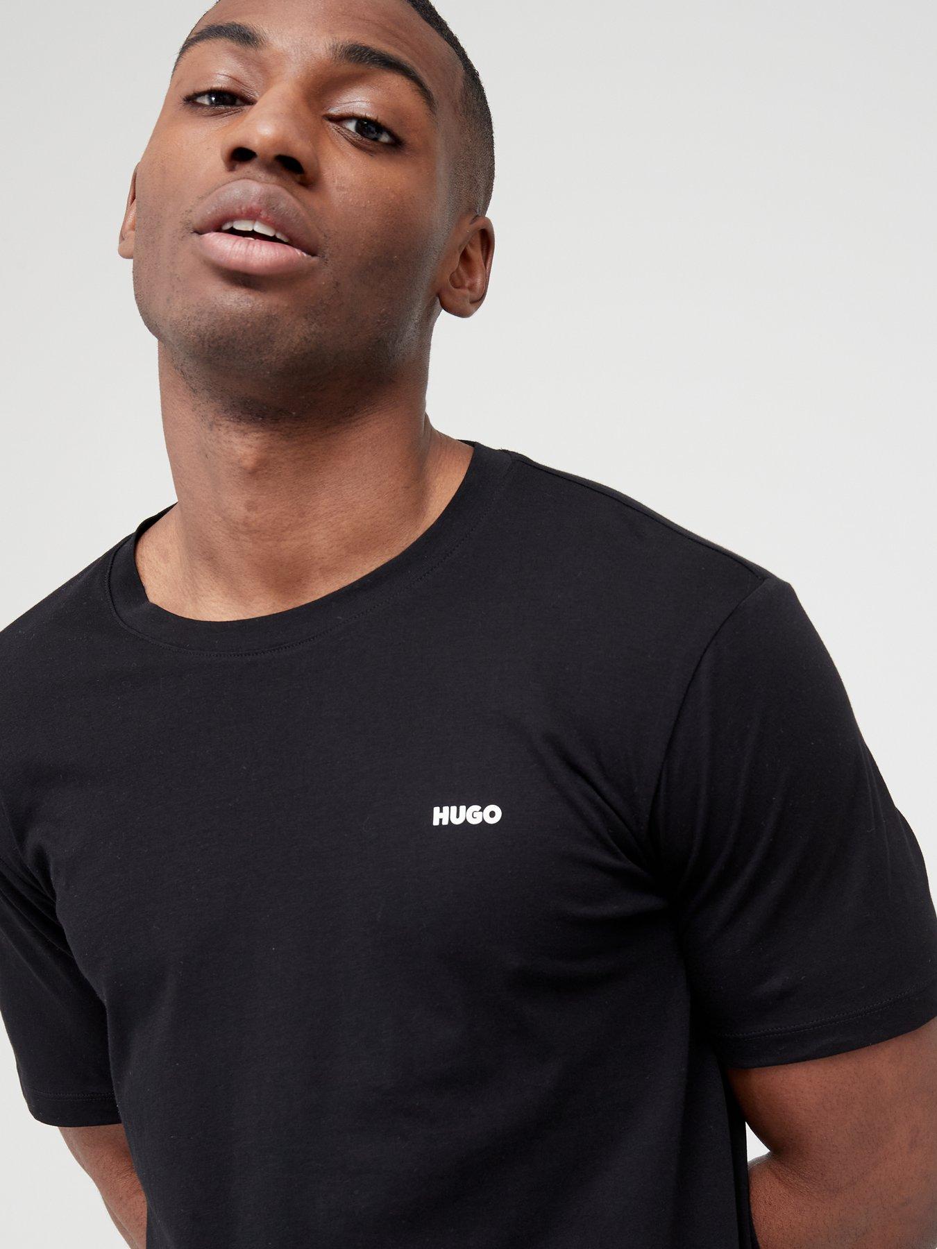 Image 4 of 4 of HUGO Dero Small Logo T-Shirt - Black