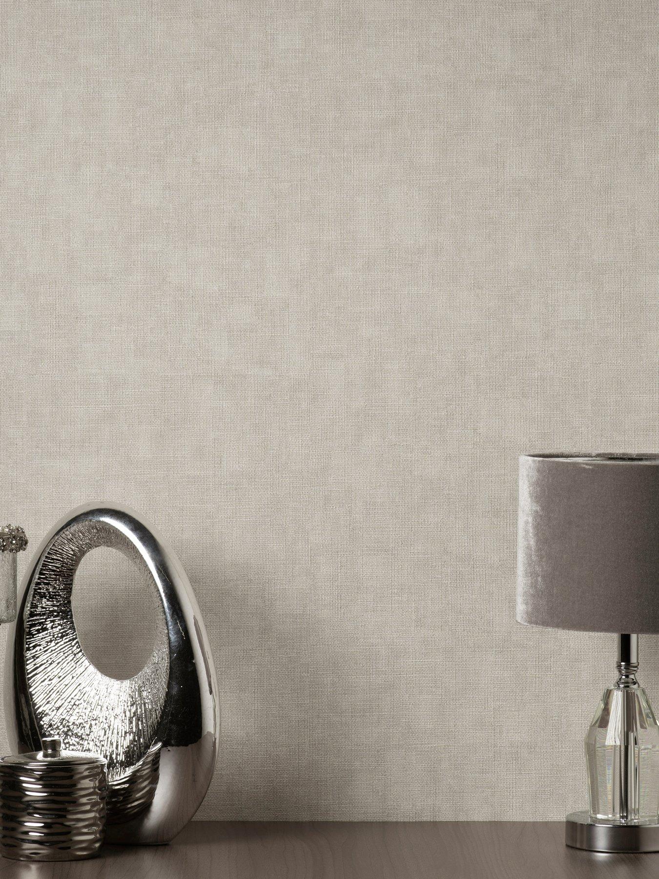 undefined Milano Hessian Wallpaper - Stone
