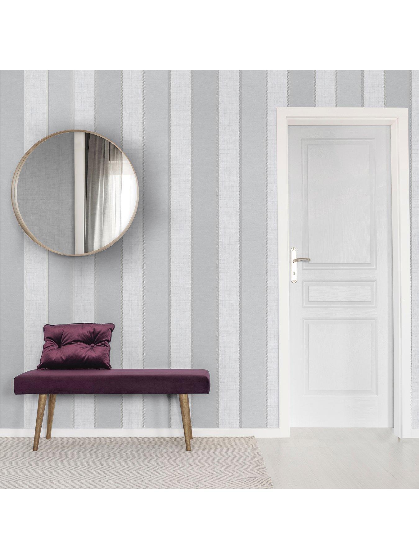 fine-decor-larson-stripe-wallpaper-in-grey-and-silverdetail